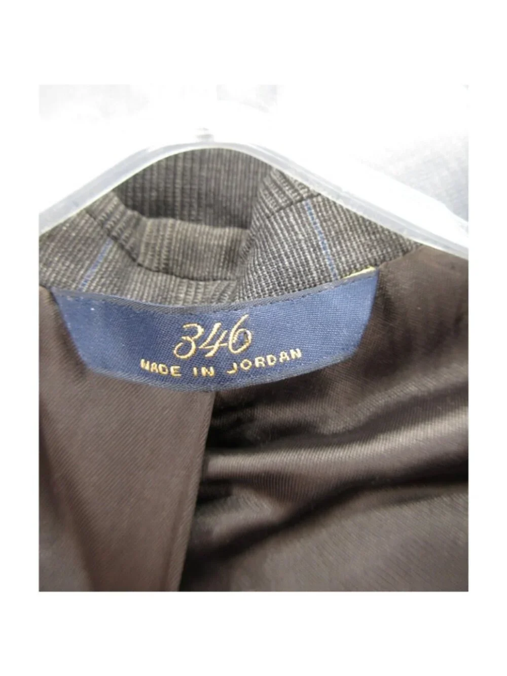 Brooks Brothers Suit 46 Wool Blend Glen Plaid Stretch Classic 346 38X27